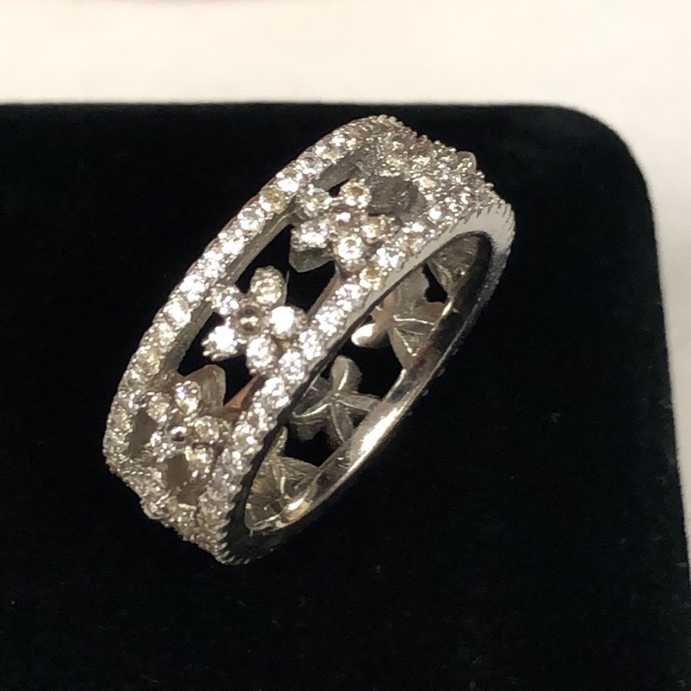 Silver Flower Ring - image 3
